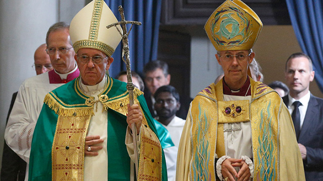 Pope and Archbishop Welby send out bishops to promote unity