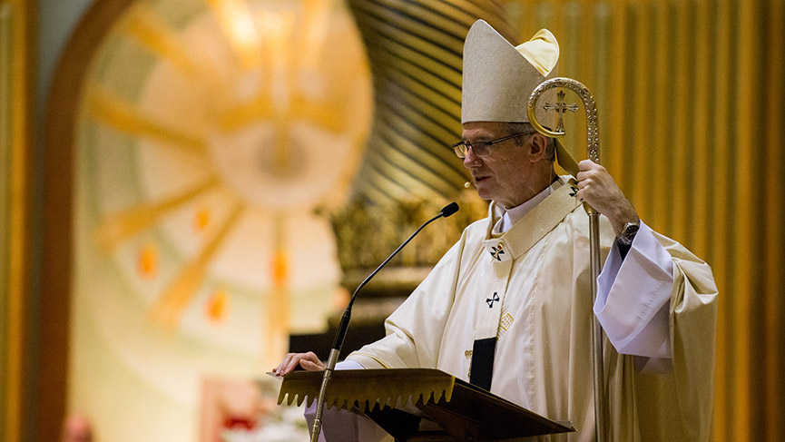 Mgr Christian Lépine appelle l'Église à se montrer ferme dans sa lutte contre les abus sexuels.