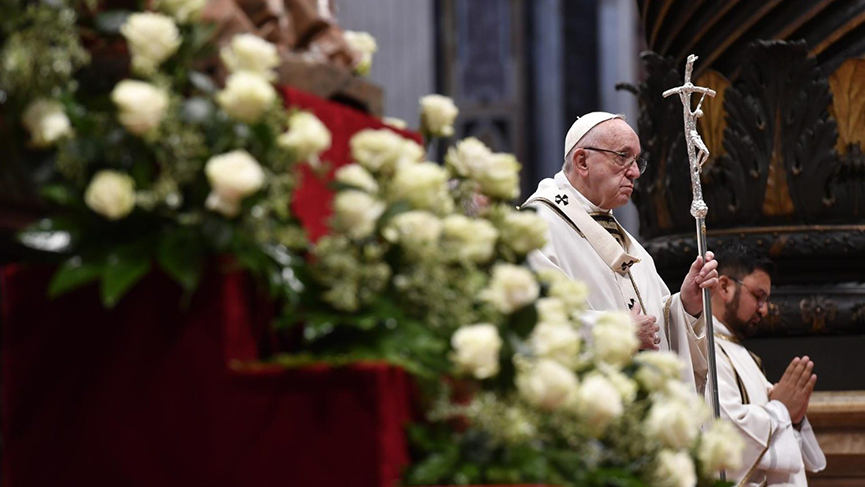Pope Francis during Mass for the World Day of the Poor