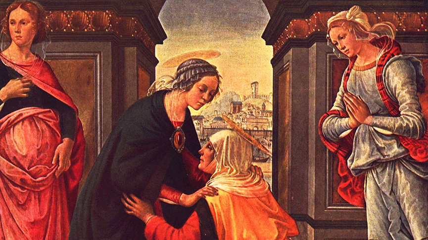 Tableau de la Visitation de la Vierge Marie
