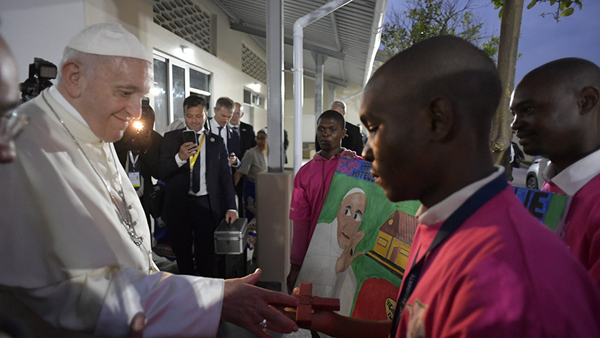 Le pape François lors de son voyage apostolique en Afrique