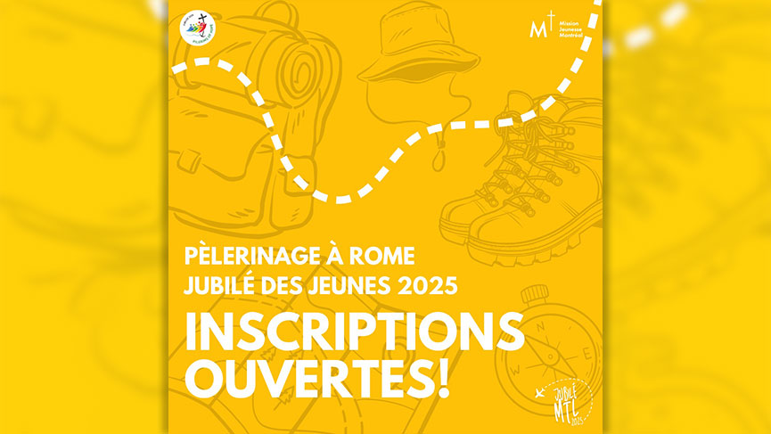 inscriptions pour le Jubilé des jeunes 2025 sont maintenant ouvertes