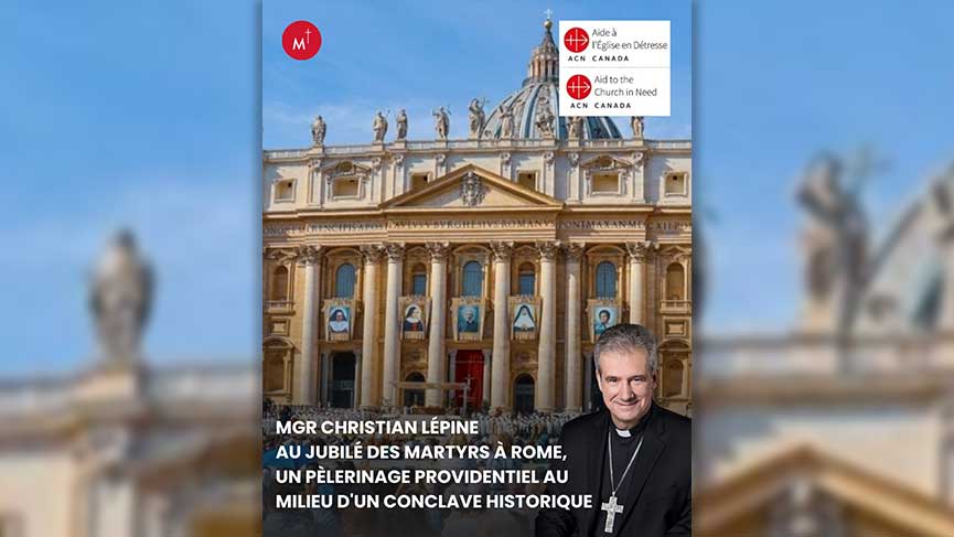 Mgr Lépine au Jubilé des Martyrs à Rome