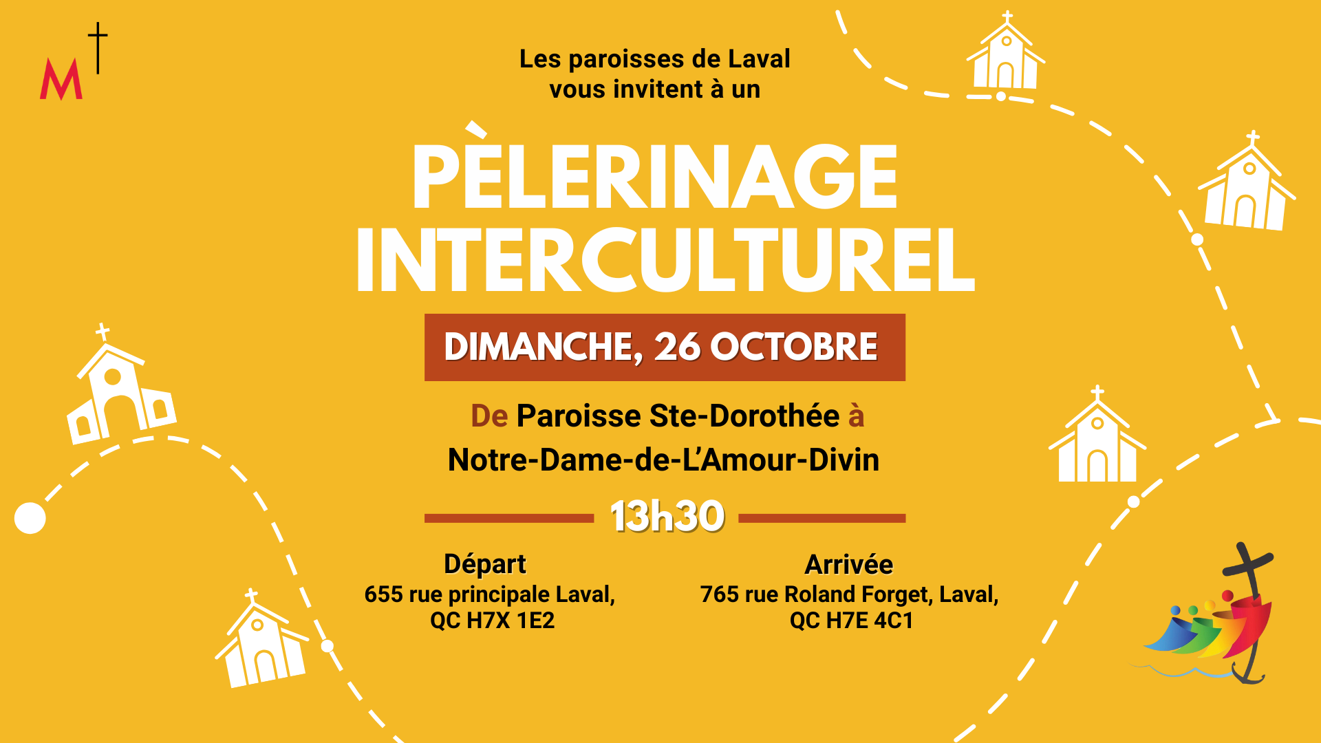 Les paroisses de Laval vous invitent à une expérience unique : un pèlerinage interculturel