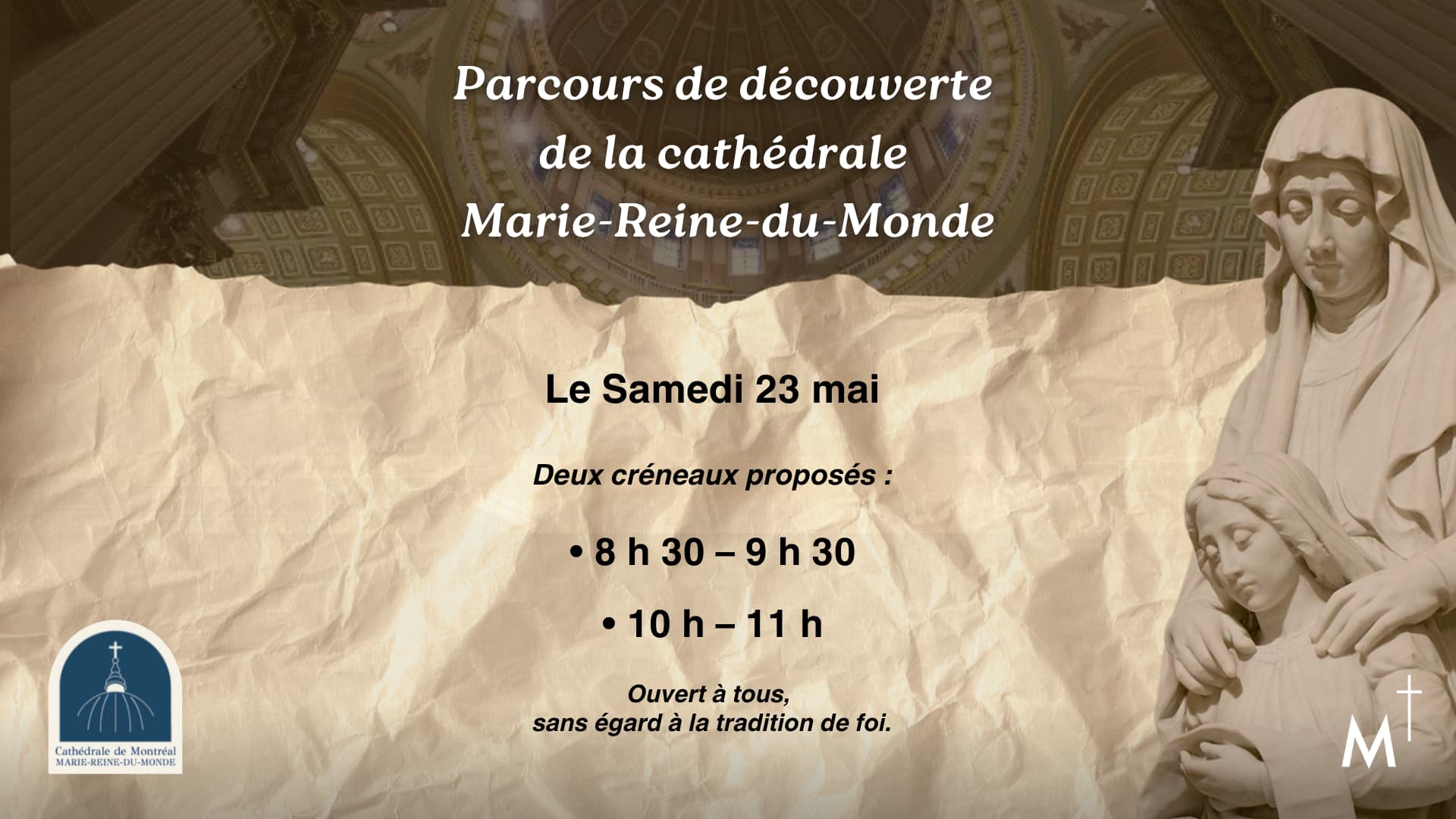 Visites guidées de la cathédrale Marie-Reine-du-Monde
