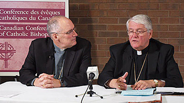 Clôture de la plénière des évêques du Canada