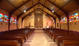 Église St-Jean-Gualbert - Source : RPCQ Église St-Jean-Gualbert - Nef