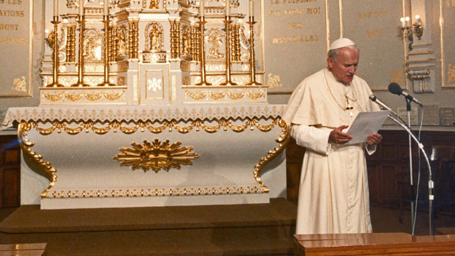 Saint John Paul II at the Shrine of Our Lady of the Cape