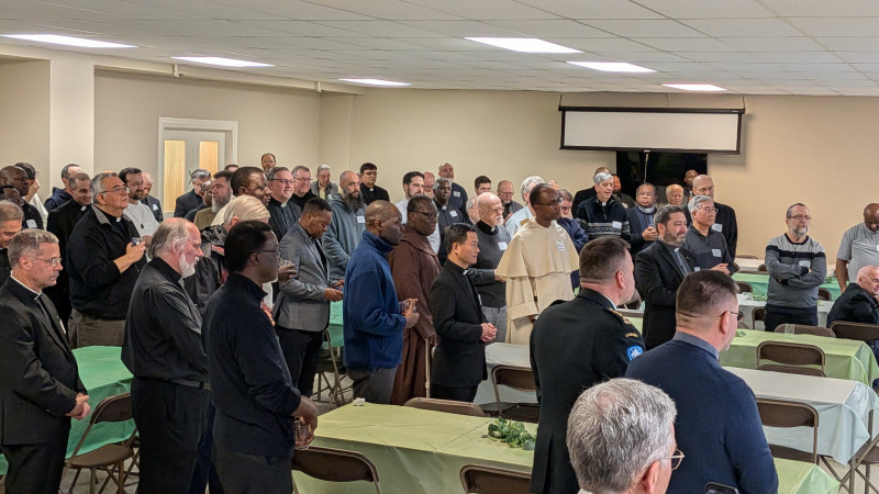 Gathered Around the Table Before the Chrism Mass