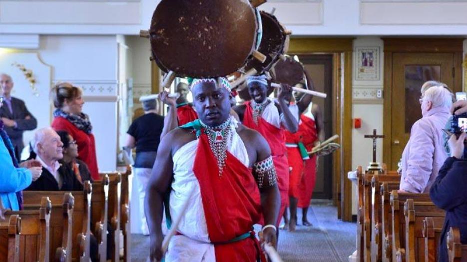 A beautiful African community is part of the parish! (Photo: Dominic Richer, priest)