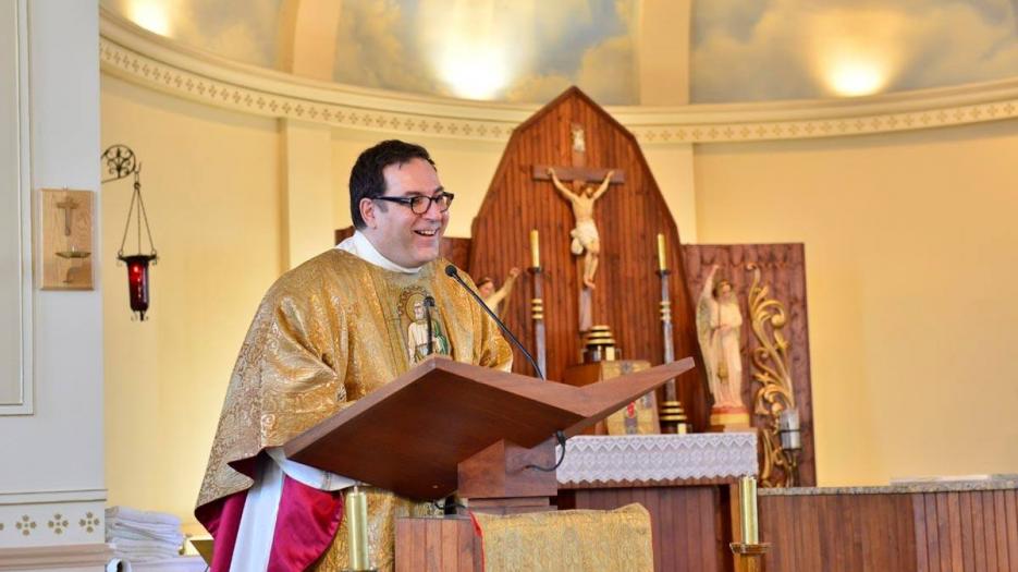 The priest Dominic Richer is very happy about the consecration! (Photo: Dominic Richer, priest)