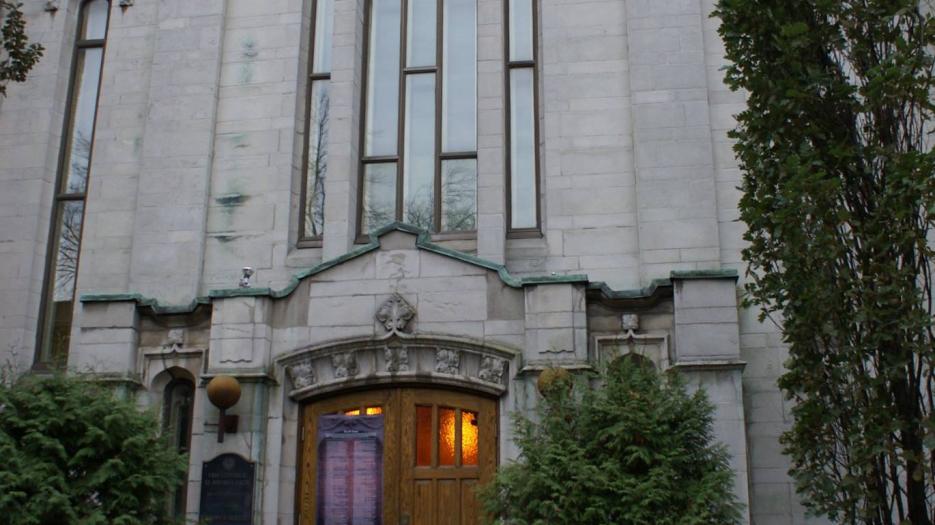 L’église luthérienne St.John dans le Centre-ville de Montréal, rue Jeanne-Mance. (Photo : Brigitte Bédard)