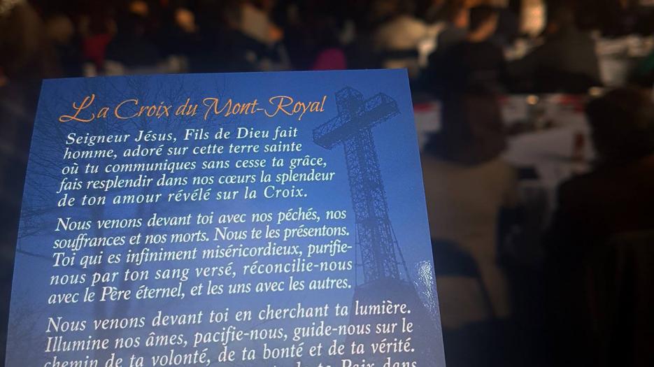 Mgr Lépine a composé une belle prière pour l'occasion!  (Photo : Jean-Nicolas Desjeunes)