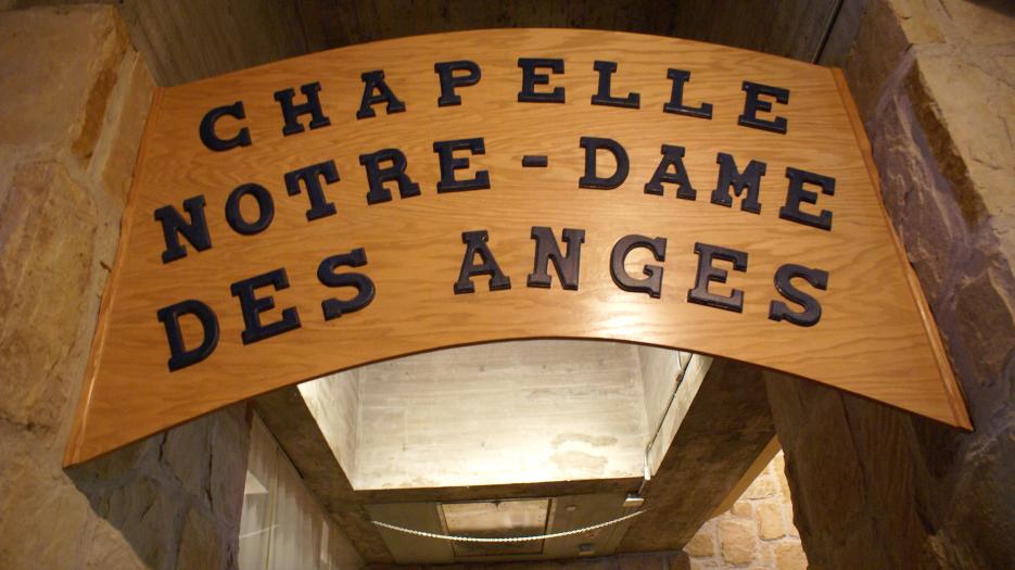 En plus de la petite chapelle d’adoration, la chapelle Notre-Dame des anges. (Photo : Brigitte Bédard)