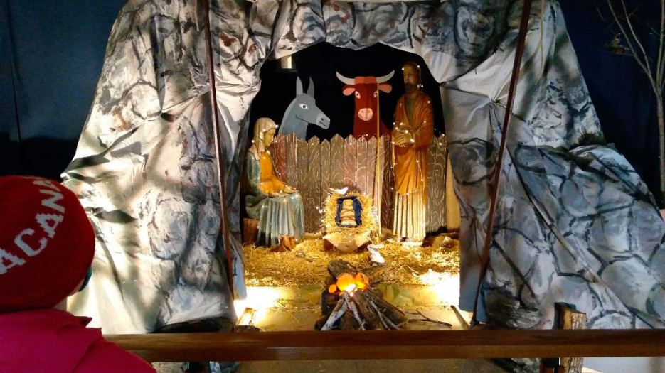 Nativity scenes at Marie-Reine-de-la-Paix