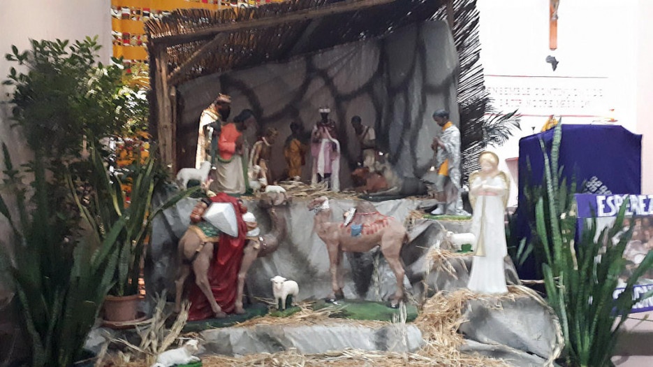 Nativity scenes at Mission Notre-Dame d'Afrique