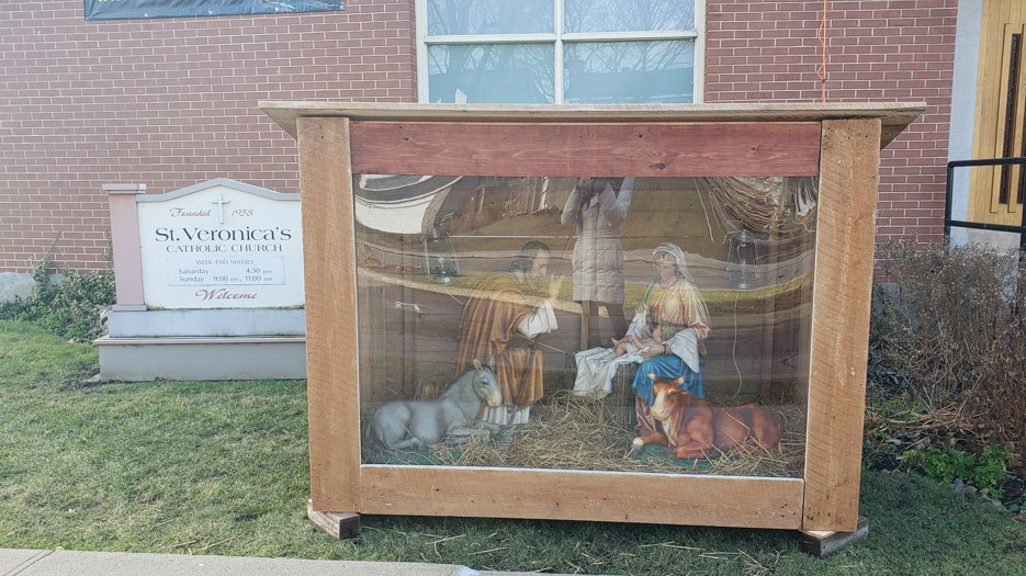 Nativity scenes at Saint Veronica