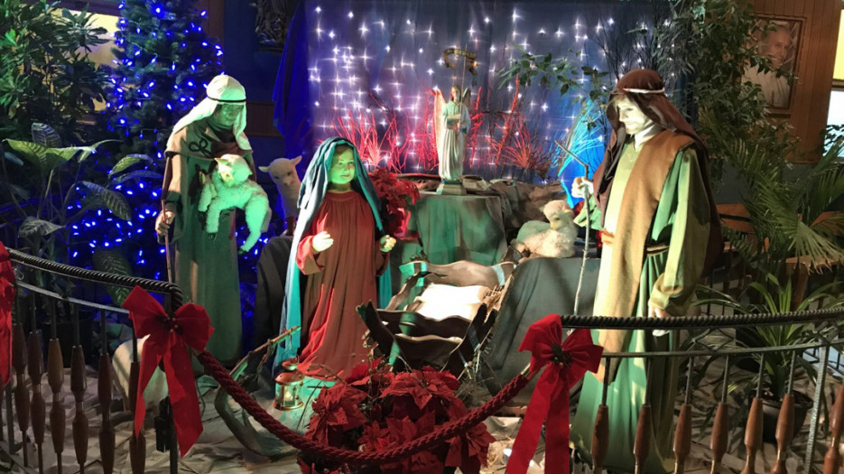 Nativity scenes at Notre Dame des Anges