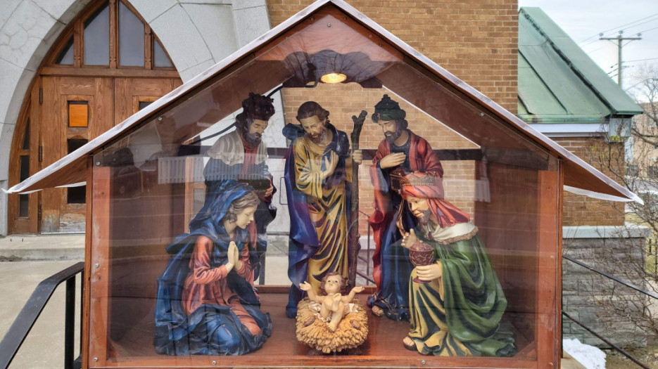 Nativity scenes at Saint John Fisher